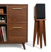 Speaker Stand shown with the Atocha Design Open/Close Cabinet.
