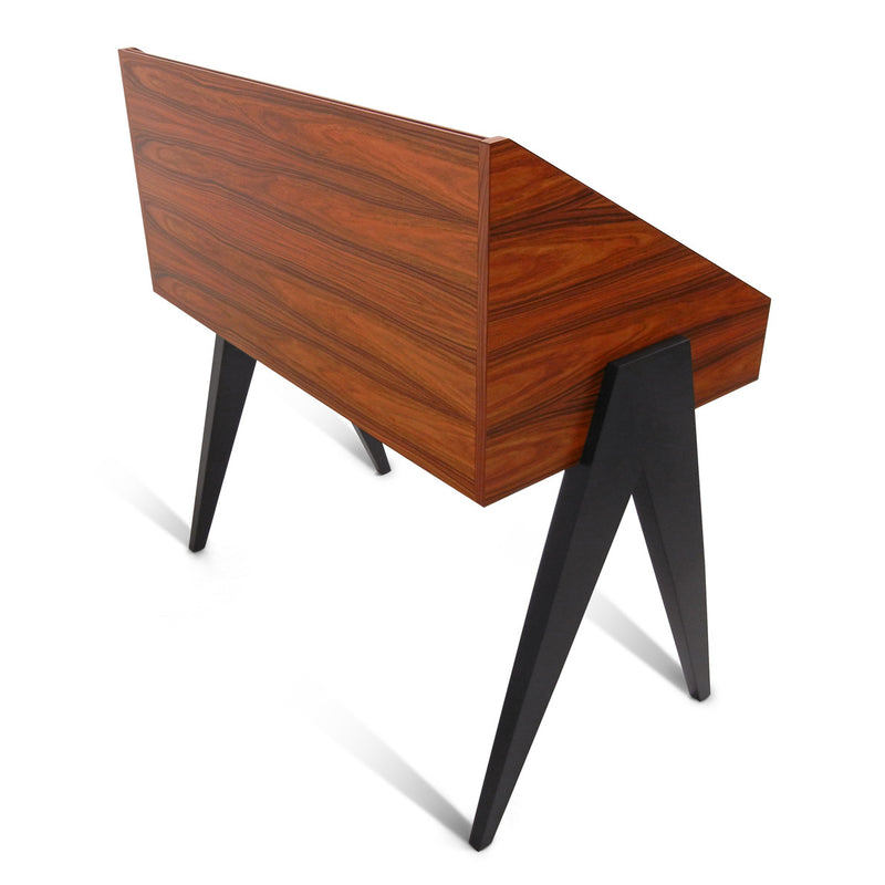 Atocha Design Record Stand Santos Palisander with Eboinized Legs